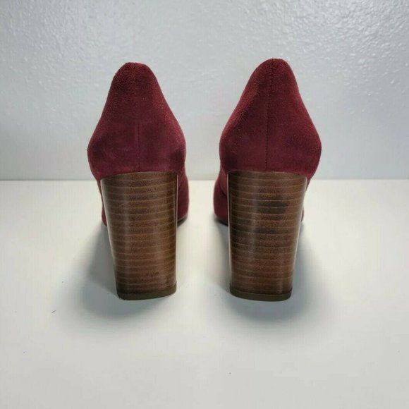 Women's Franco Sarto Evie Red Suede High heels size 7M - Picture 5 of 7